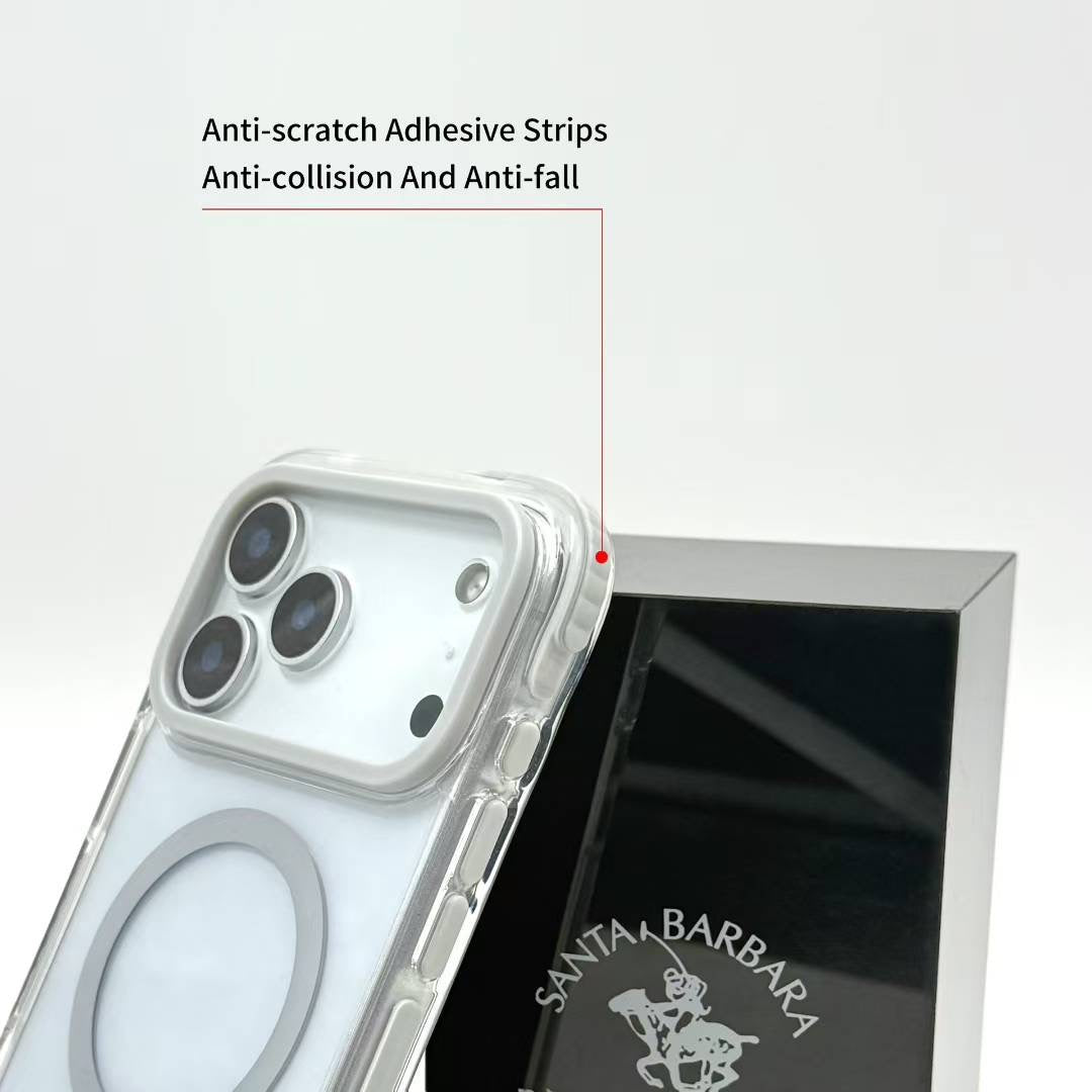 Protective Apple iPhone Back Cover - Santa Barbara Polo Raquet Club REBECCA Series for iPhone 17 Pro (Light Grey) - Style 2