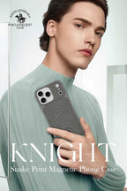 Protective Apple iPhone Back Cover - Santa Barbara Polo Raquet Club KNIGHT Series for iPhone 17 Pro (GREY) - Style 2