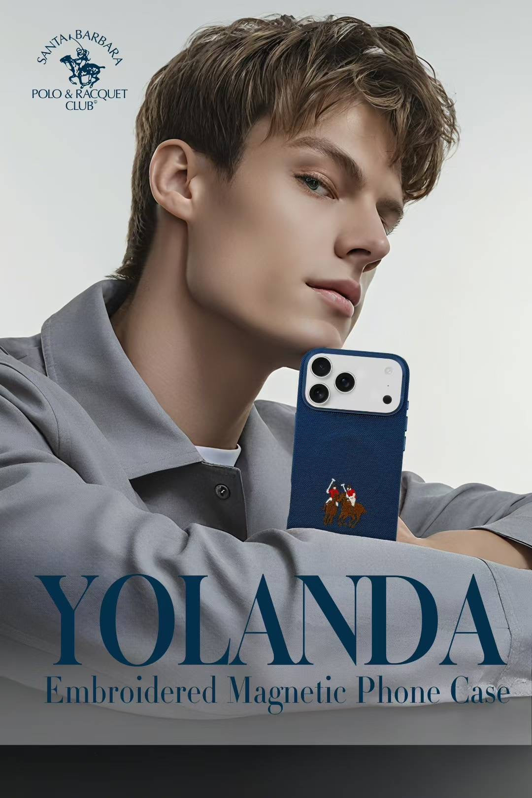Santa Barbara Polo Raquet Club YOLANDA Series for iPhone 17 Pro (Blue)