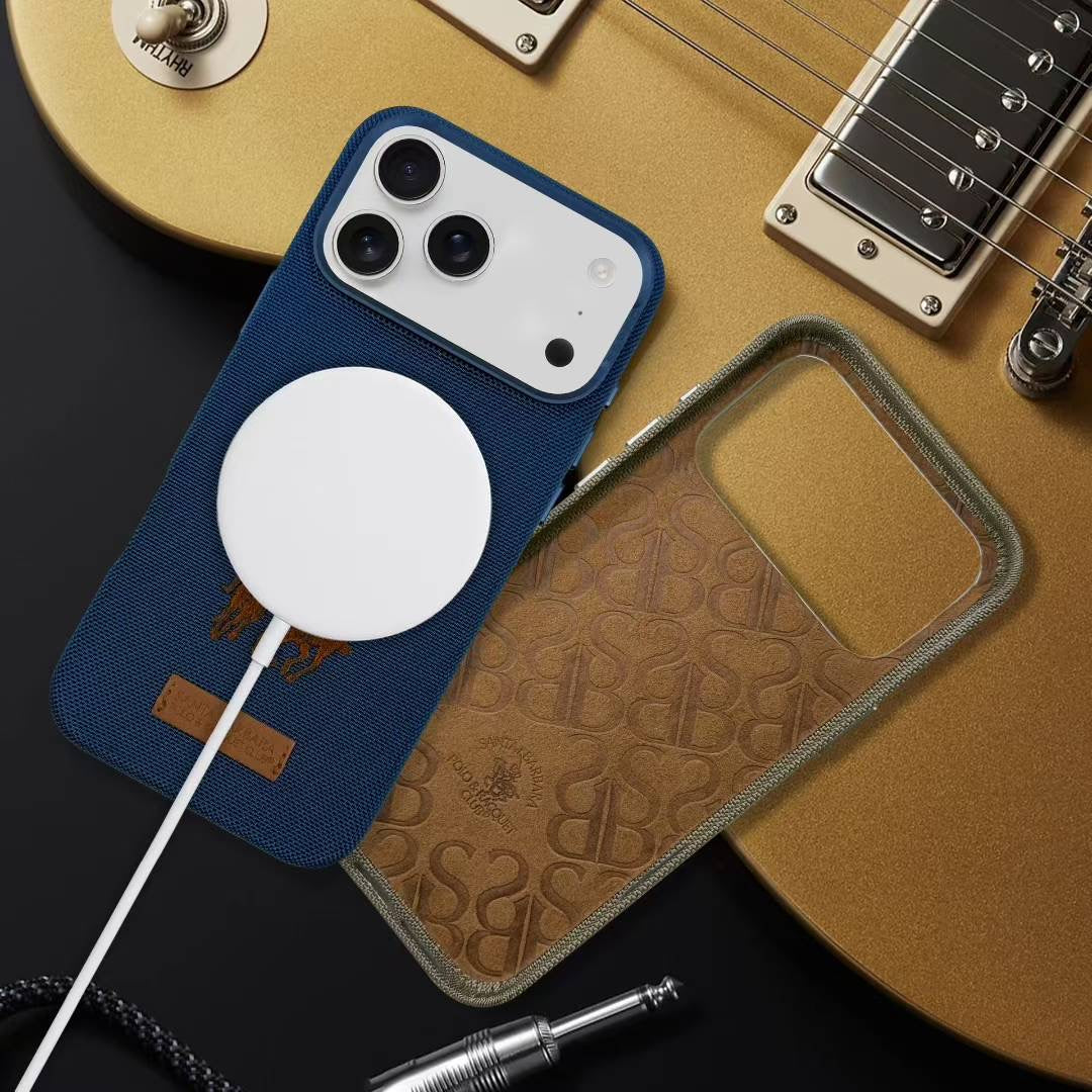 Protective Apple iPhone Back Cover - Santa Barbara Polo Raquet Club YOLANDA Series for iPhone 17 Pro (Blue) - Style 2
