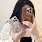 Protective Apple iPhone Back Cover - 3D Aesthetic Bow Soap iPhone Hybrid Silicone Case