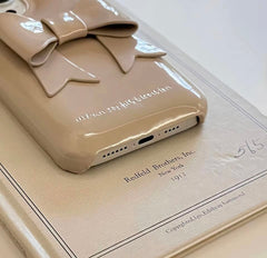 3D Aesthetic Bow Soap iPhone Hybrid Silicone Case