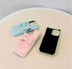 Protective Apple iPhone Back Cover - 3D Aesthetic Bow Soap iPhone Hybrid Silicone Case - Style 19