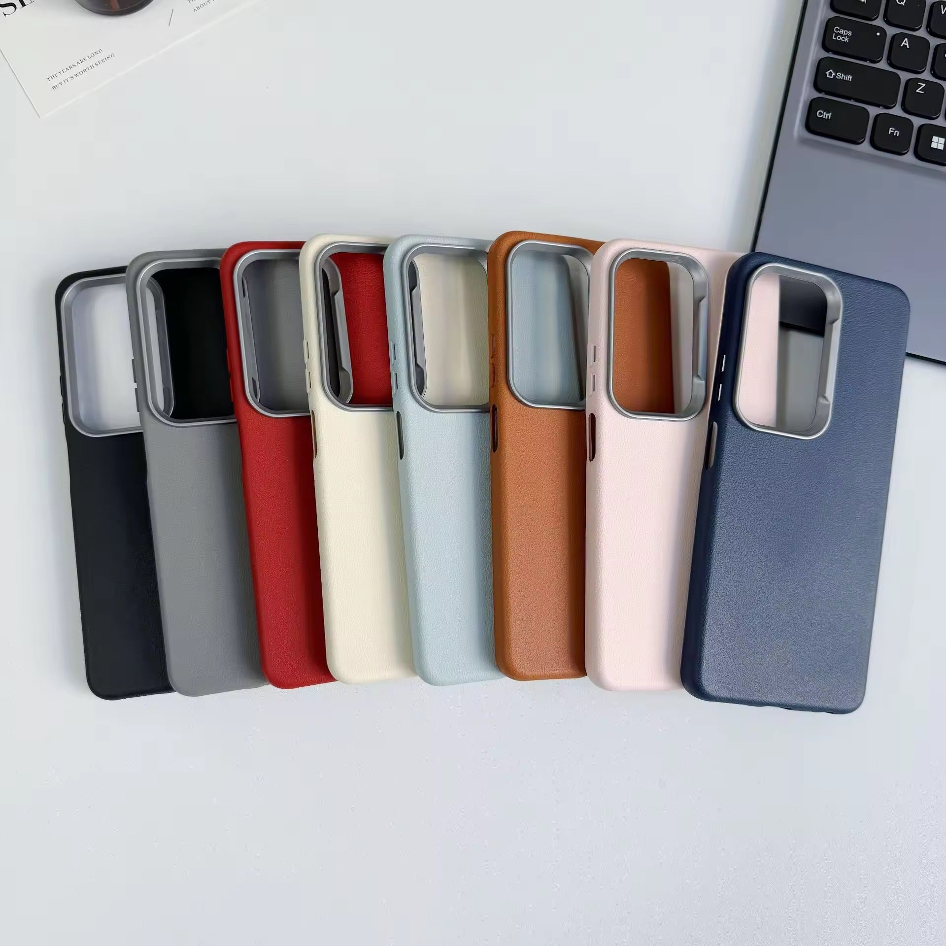 Ultra Thin Leather Soft Silicone Samsung S & A Series Soft Case Mobile Case by CoverMeUp - Style 8