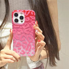 Protective Apple iPhone Back Cover - Leopard Shaded Glitter Glossy iPhone Pre-Order Case - Style 2