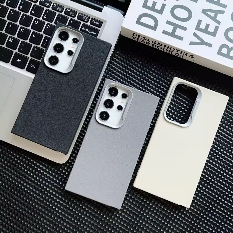Ultra Thin Leather Soft Silicone Samsung S & A Series Soft Case Mobile Case by CoverMeUp - Style 4