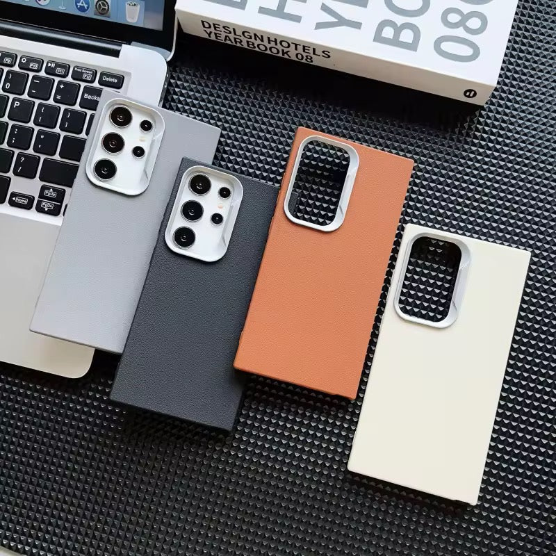 Ultra Thin Leather Soft Silicone Samsung S & A Series Soft Case Mobile Case by CoverMeUp - Style 3