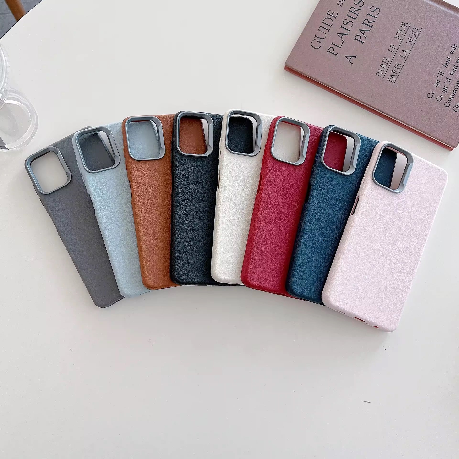 Ultra Thin Leather Soft Silicone Samsung S & A Series Soft Case Mobile Case by CoverMeUp - Style 6