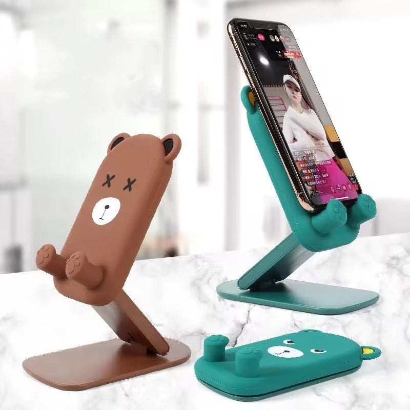 Kawaii Cute Cartoon Portable Table Desktop Phone Holder Stand Mobile Case by CoverMeUp