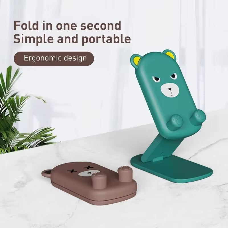 Kawaii Cute Cartoon Portable Table Desktop Phone Holder Stand Mobile Case by CoverMeUp - Style 3