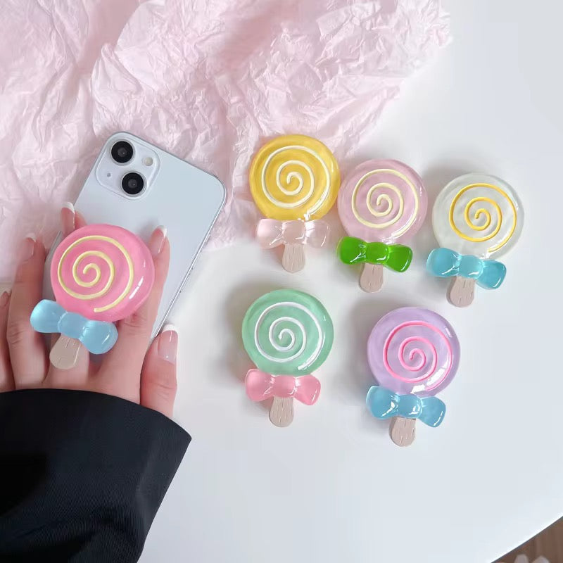 Lollipop Cute Candy Gripper Phone Holder Bracket Mobile Case by CoverMeUp - Style 2