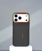 Case for iPhone 17 Pro Max / 18 Pro Max | Metal Camera Ring Hard Carbon Fibre Magsafe Case