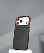 Case for iPhone 17 Pro Max / 18 Pro Max | Metal Camera Ring Hard Carbon Fibre Magsafe Case