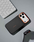Case for iPhone 17 Pro Max / 18 Pro Max | Metal Camera Ring Hard Carbon Fibre Magsafe Case