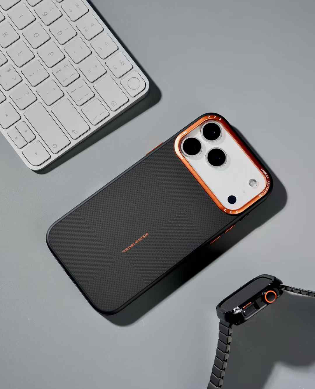 Case for iPhone 17 Pro Max / 18 Pro Max | Metal Camera Ring Hard Carbon Fibre Magsafe Case