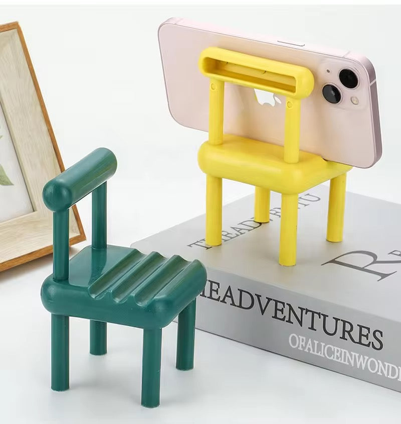 Mini Chair Portable Table Desktop Phone Holder Stand Mobile Case by CoverMeUp - Style 4