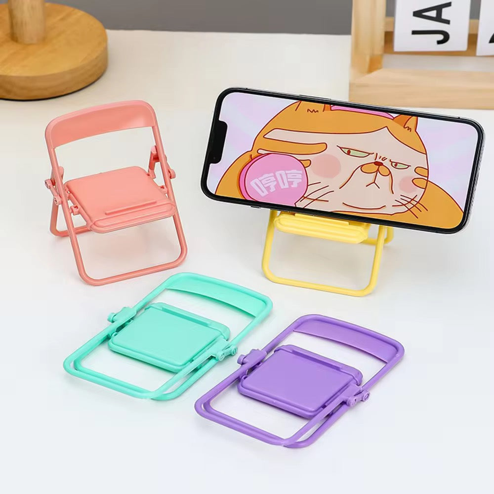Foldable Chair Portable Table Desktop Phone Holder Stand Mobile Case by CoverMeUp - Style 2