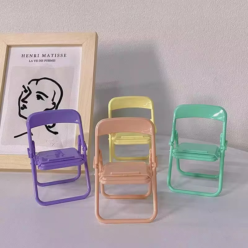 Foldable Chair Portable Table Desktop Phone Holder Stand Mobile Case by CoverMeUp - Style 4