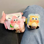 3D Spongebob Squarepants Patrick Star Gary Mr.Krabs Cartoon Glossy Airpod Silicone Case Mobile Case by CoverMeUp - Style 5