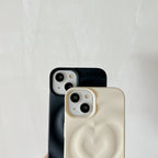 Protective Apple iPhone Back Cover - Heart Matte Colorful Candy iPhone 3D Textured Case - Style 4