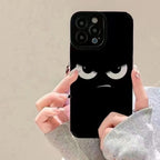 Protective Apple iPhone Back Cover - Angry Eyes Textured iPhone Soft Silicone Case