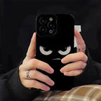 Protective Apple iPhone Back Cover - Angry Eyes Textured iPhone Soft Silicone Case - Style 4