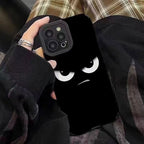 Protective Apple iPhone Back Cover - Angry Eyes Textured iPhone Soft Silicone Case - Style 3