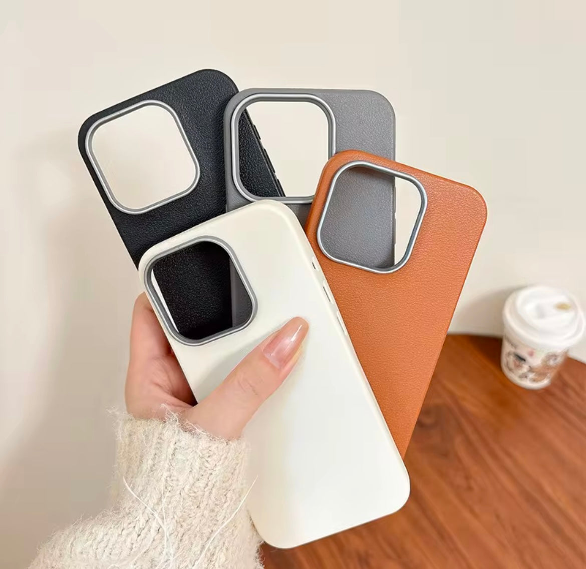 Protective Apple iPhone Back Cover - Ultra Thin Leather Soft Silicone iPhone Soft Case - Style 11