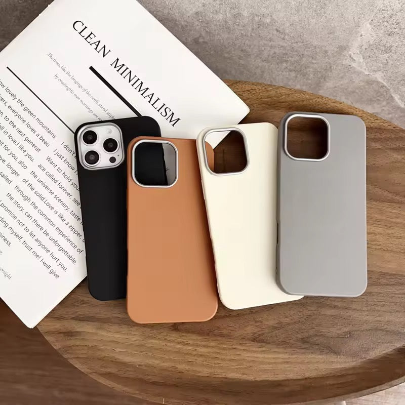 Protective Apple iPhone Back Cover - Ultra Thin Leather Soft Silicone iPhone Soft Case - Style 9
