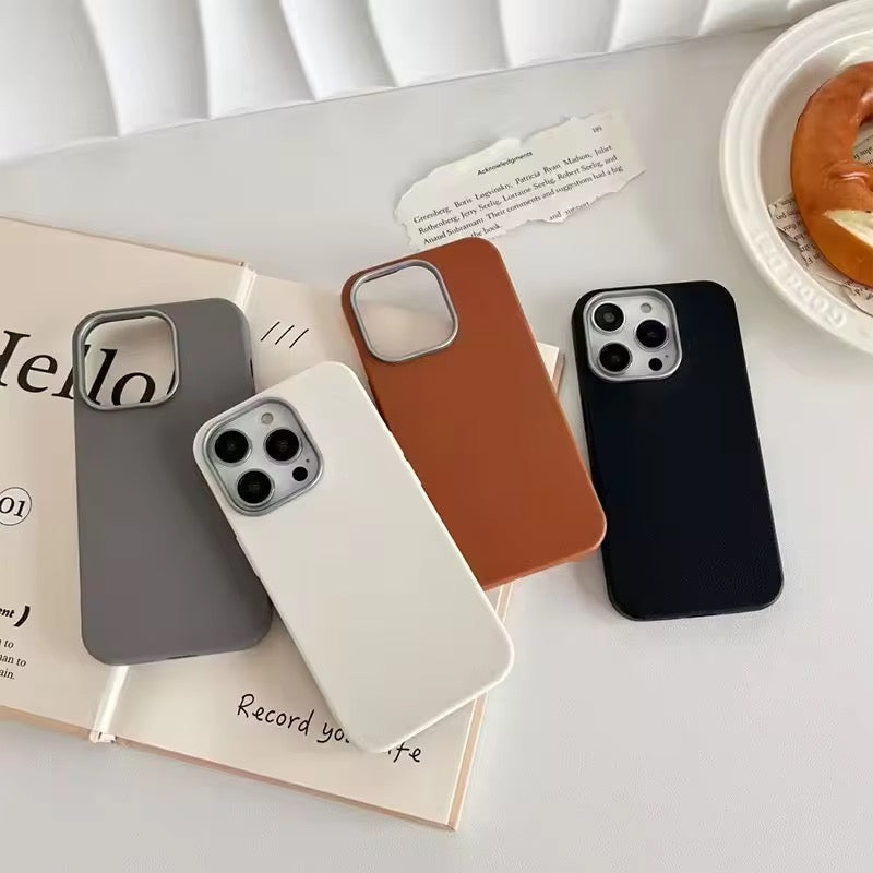 Protective Apple iPhone Back Cover - Ultra Thin Leather Soft Silicone iPhone Soft Case - Style 10
