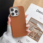 Protective Apple iPhone Back Cover - Ultra Thin Leather Soft Silicone iPhone Soft Case - Style 7