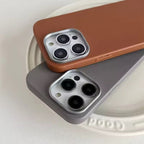 Protective Apple iPhone Back Cover - Ultra Thin Leather Soft Silicone iPhone Soft Case - Style 2
