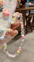Smile Colorful Charm Lanyard Bracelet Accesssory