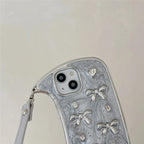 Protective Apple iPhone Back Cover - Stylish Love 3D Bow Handbag Bracelet iPhone Case - Style 5