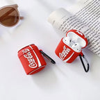 Cola Can Shaped Rubber Silicone Airpod Case Mobile Case by CoverMeUp