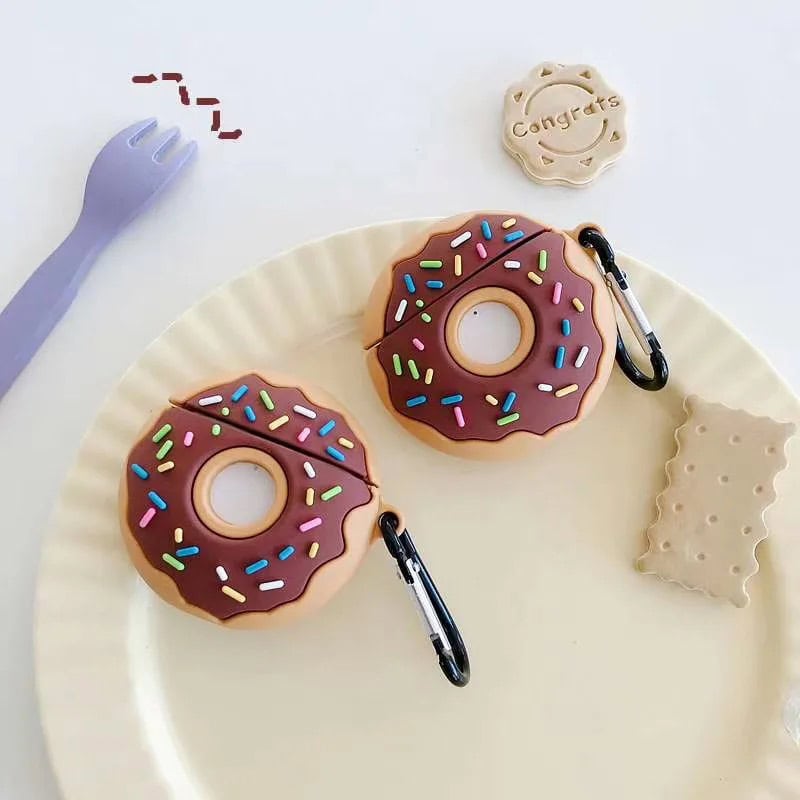 Cute Donut Rubber Silicone Airpod Case