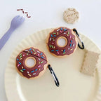Cute Donut Rubber Silicone Airpod Case Mobile Case by CoverMeUp - Style 6