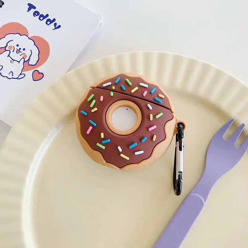 Cute Donut Rubber Silicone Airpod Case
