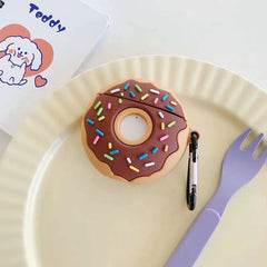 Cute Donut Rubber Silicone Airpod Case