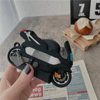 Motorcycle Bike Ridder Rubber Silicone Airpod Case Mobile Case by CoverMeUp - Style 9