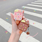 Cute Candy Ice Cream Rubber Silicone Airpod Case Mobile Case by CoverMeUp