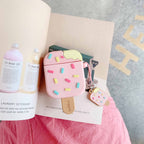 Cute Candy Ice Cream Rubber Silicone Airpod Case Mobile Case by CoverMeUp - Style 5