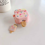 Cute Candy Ice Cream Rubber Silicone Airpod Case Mobile Case by CoverMeUp - Style 4