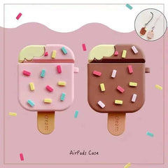 Cute Candy Ice Cream Rubber Silicone Airpod Case