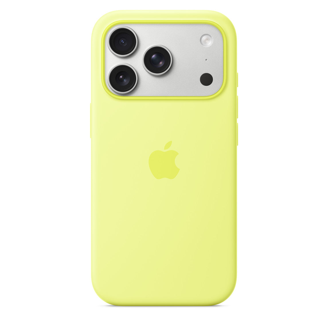 Logo Silicon Case for iPhone 17 Pro Max (Neon Yellow)