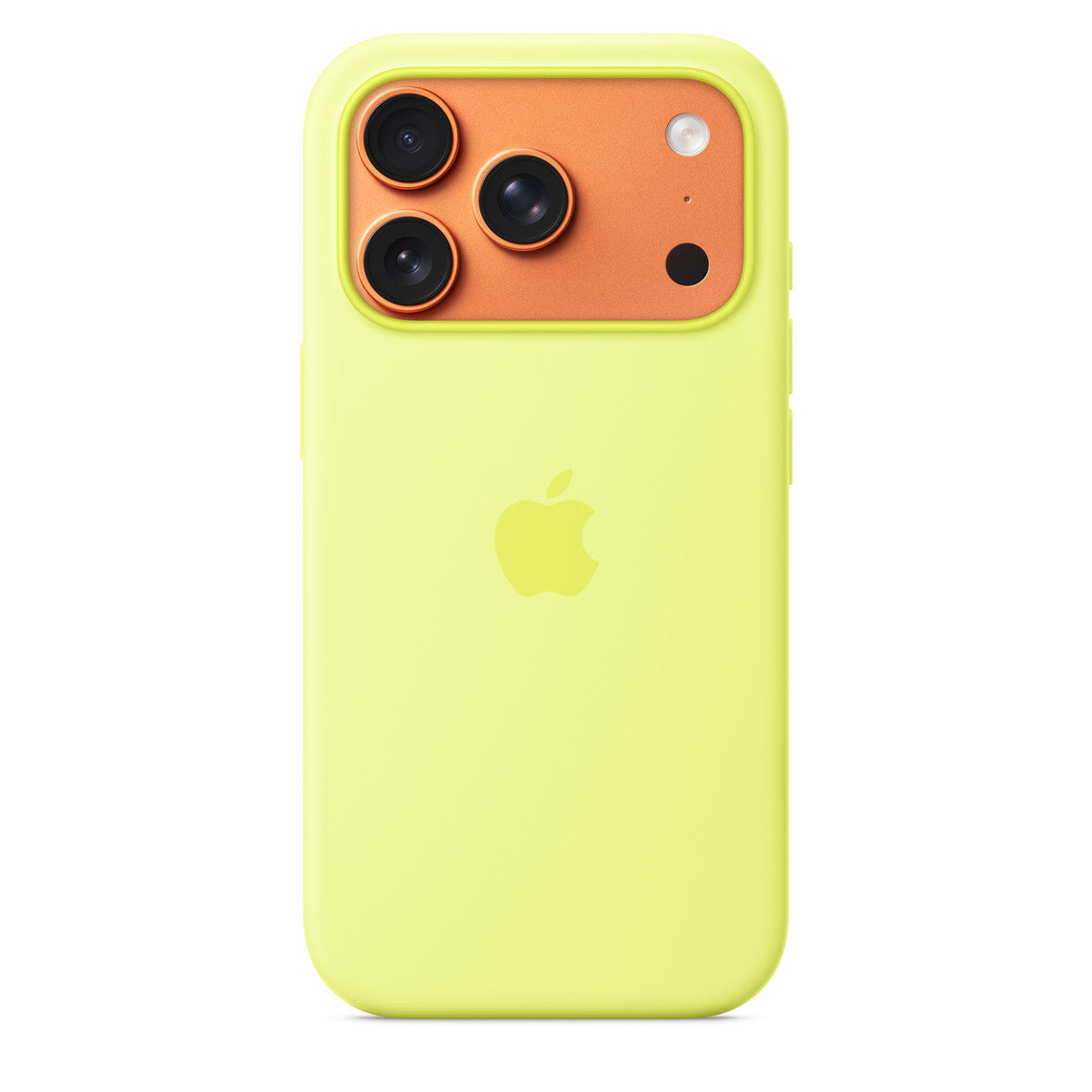 Logo Silicon Case for iPhone 17 Pro Max (Neon Yellow)