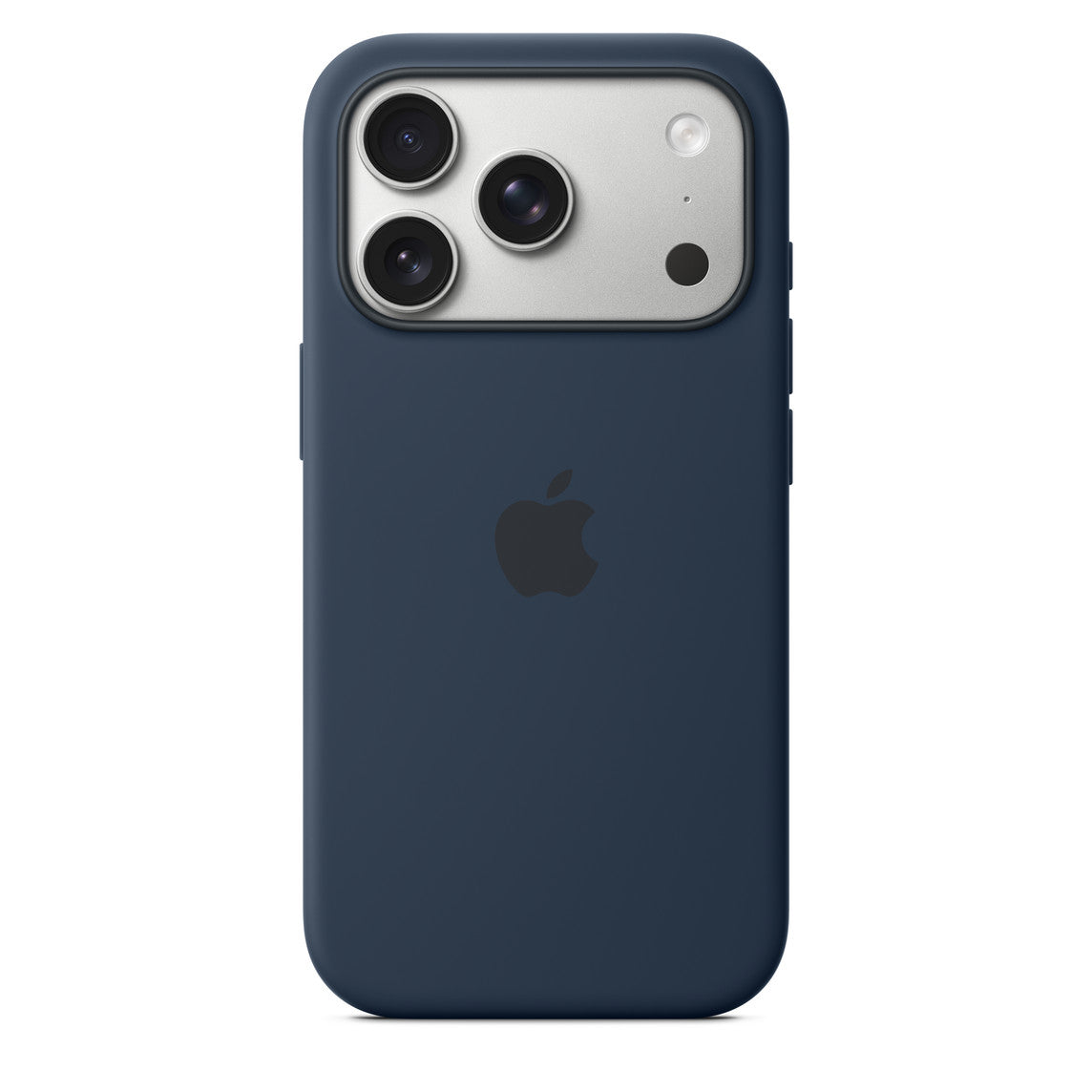 Protective Apple iPhone Back Cover - Logo Silicon Case for iPhone 17 Pro (Midnight) - Style 3