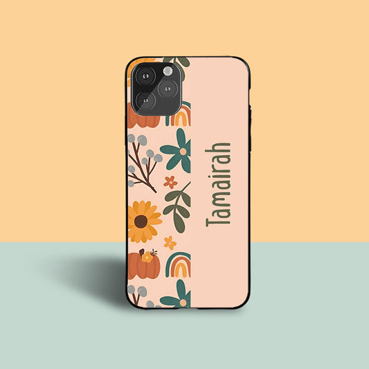 Leaf & Rainbow Custom Glossy Metal Bumper Case Mobile Case by CoverMeUp