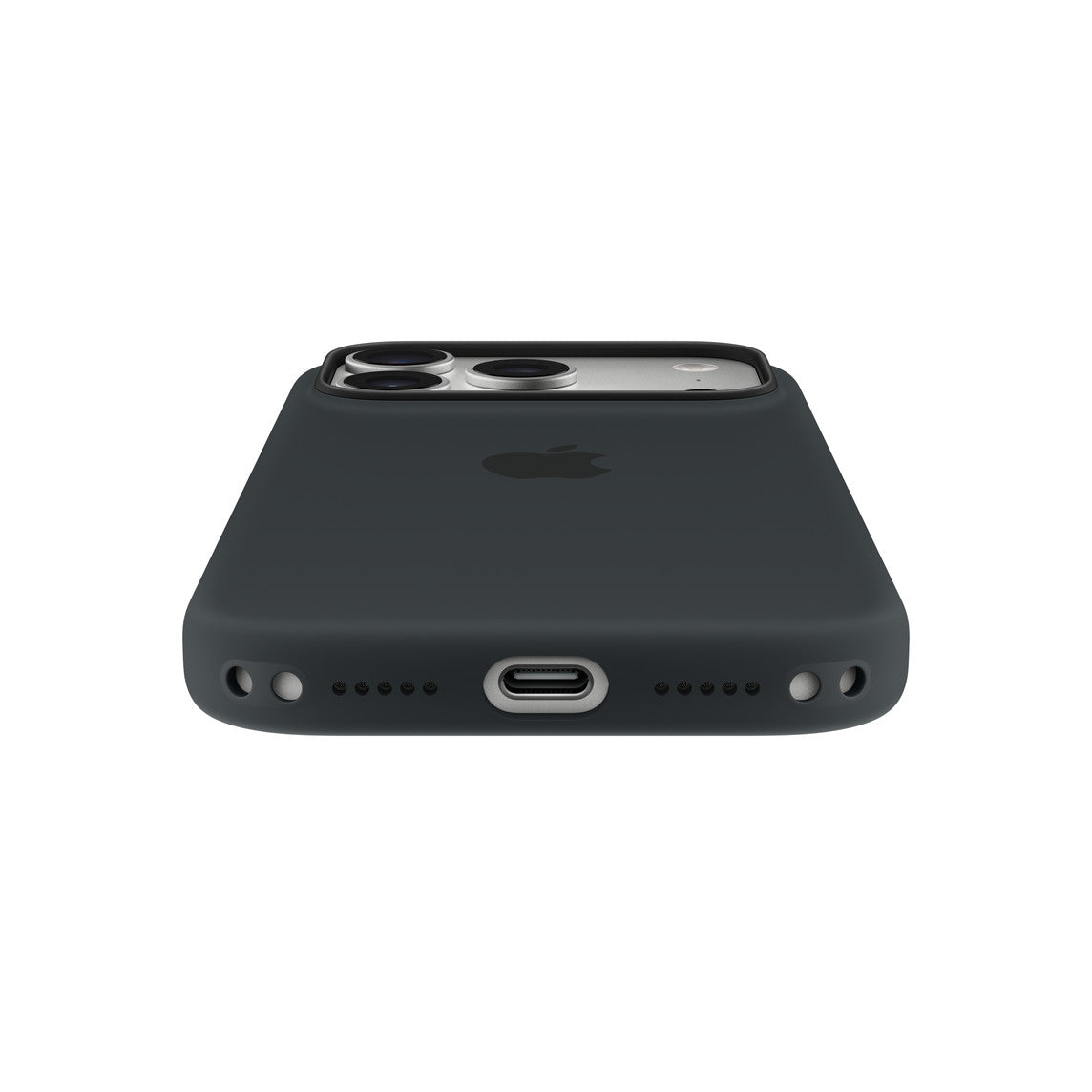 Logo Silicon Case for iPhone 17 Pro Max (Black)