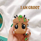 Groot Rubber Silicone Airpod Case Mobile Case by CoverMeUp - Style 3
